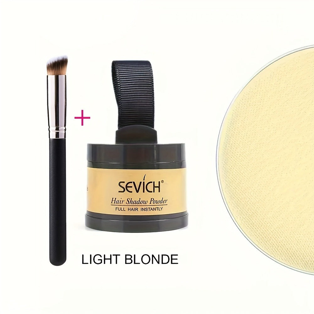 Thinning Hair Root Coverage Powder with Brush, Instant Hairline Concealer Natural Shadow Effect