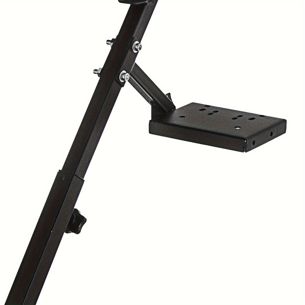 Racing Wheel Stand Height Adjustable 22"-30" Steel Driving Simulator Cockpit, Compatible with Logitech G25 G27 G29 G920