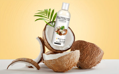 Fractionated Coconut Oil 2-Pack 7.5 fl oz Each – 100% Pure Carrier Oil for Massage, Hair & Body, Lightweight Moisturizing Body Oil