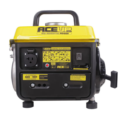 Gas Generator 1200W Portable Compact Ultralight - 900W Running 1200W Peak, 2-Stroke 71CC Engine, 6Hr Runtime