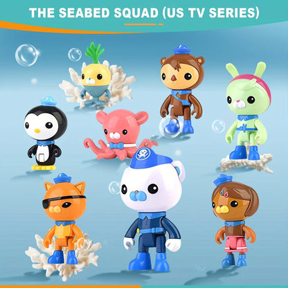 Octonauts Octopod Castle Adventure Playset, 8 Action Figures Glow Stickers Light Sound Effects