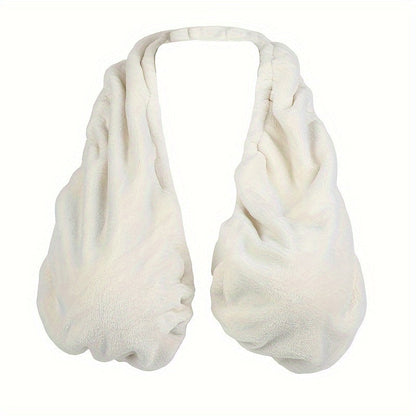 Towel Bra Wrap Double-Sided Coral Fleece 450GSM Strapless Hanging Neck Chest Wrap for Beach for Entryways, Bedrooms and Living Spaces