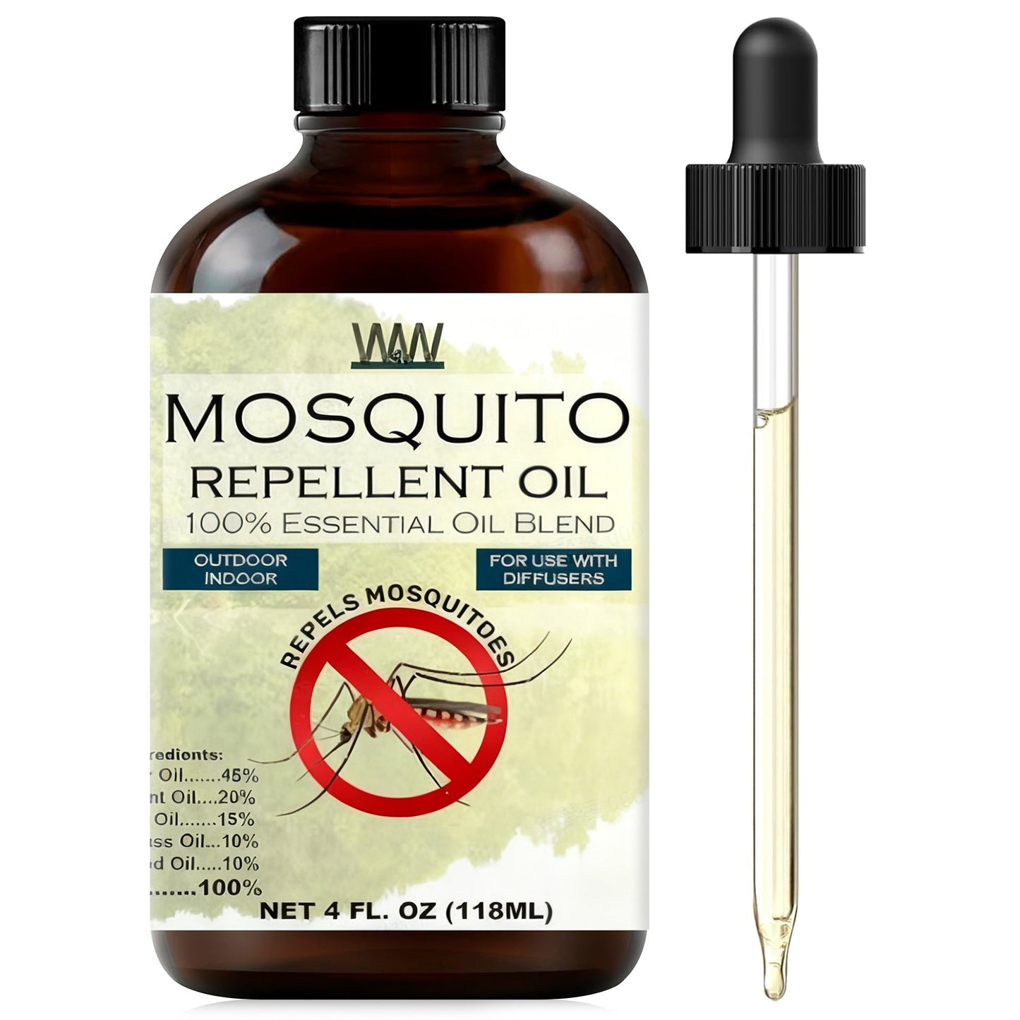 Aromatherapy Oil Blend 120ml Dropper Bottle for Diffusers, Sprays, Lotions and Handmade Soap