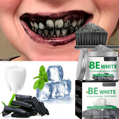 Bamboo Charcoal Tooth Powder 30g Whitening Teeth Powder with Mint Extract Stain Removal Fresh for an Everyday Personal Care Routine