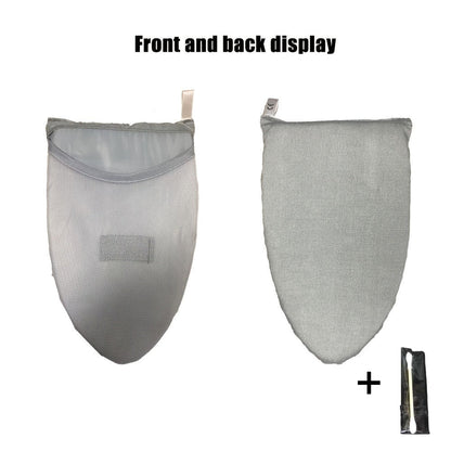 Portable Foldable Ironing Board with Hanging Plate Ironing Gloves Cleaning Rod Sturdy Frame Non-Slip Surface Space-Saving for Travel