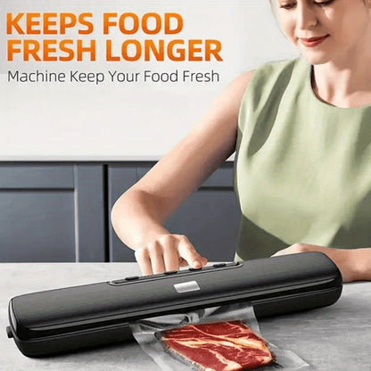 Vacuum Sealer Bags Reusable Airtight Food Storage Bags Multiple Sizes, No Power Needed, Keep Meat