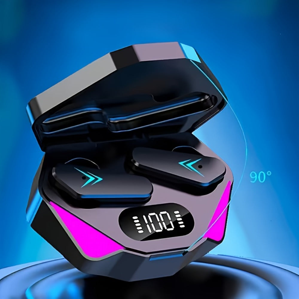 Gaming Headset Bundle Set Glowing LED Headphones Bluetooth Speaker Wireless Earbuds Surround for an Everyday Personal Care Routine