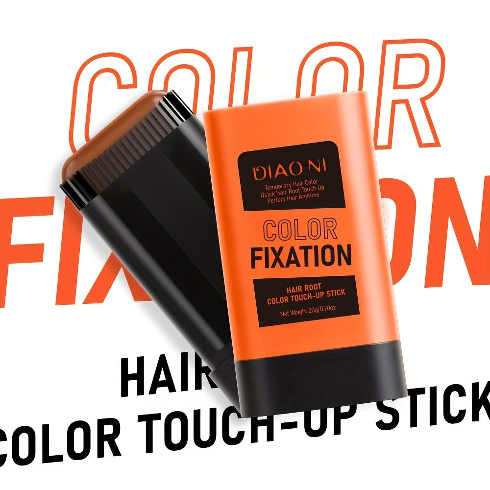 Portable Gray Root Cover Stick 2pcs, Disposable Hair Root Touch-Up with Plant-Based Squalane, Instant Gray Coverage