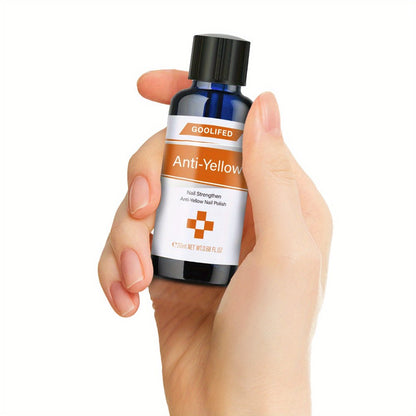 Nail Strengthener Liquid, Anti-Yellowing Formula, Softens & Moisturizes Nails & Cuticles, Restores Smooth