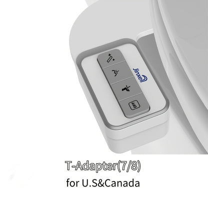 Bidet Attachment for Toilet Ultra-Slim, Non-Electric Cold Water Sprayer, Retractable Self-Cleaning Nozzle