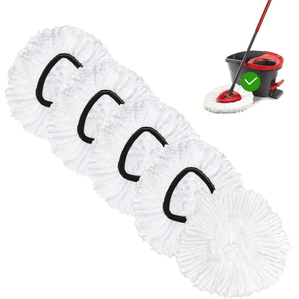 Microfiber Rotary Mop Replacement Heads 360 Degree Triangular Spin Mop Pads Refill Compatible with Rotary Mop Systems Deep Floor Cleaning 2