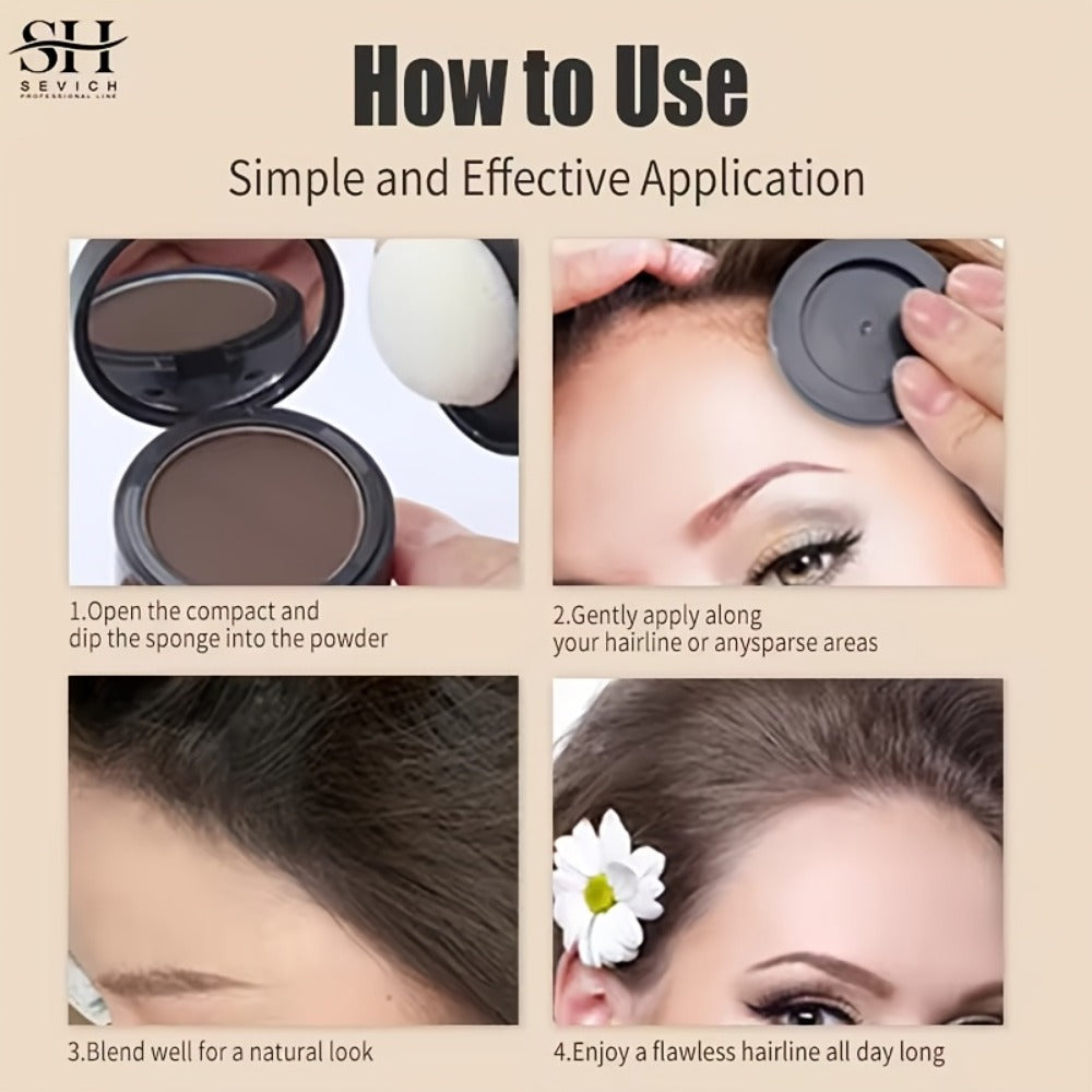 Root Touch Up Hair Powder for Thinning Hair & Gray Roots – Instant Hairline Concealer Shadow Topper, Long-Lasting Resistant Formula