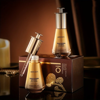 Collagen Peptide Face Oil with Ganoderma Spores & Mushroom Extract – Anti-Aging Firming Brightening Serum Oil for Radiant Youthful Skin