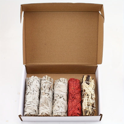 Aromatherapy Incense Sticks Kit, White Sage, Cedarwood, Dragon's Blood, Eucalyptus & Lavender