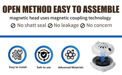 Pipeless Jet Motor Replacement for Pedicure Spa Chair – Magnetic Jet Head with Propeller & Cap, Model P153