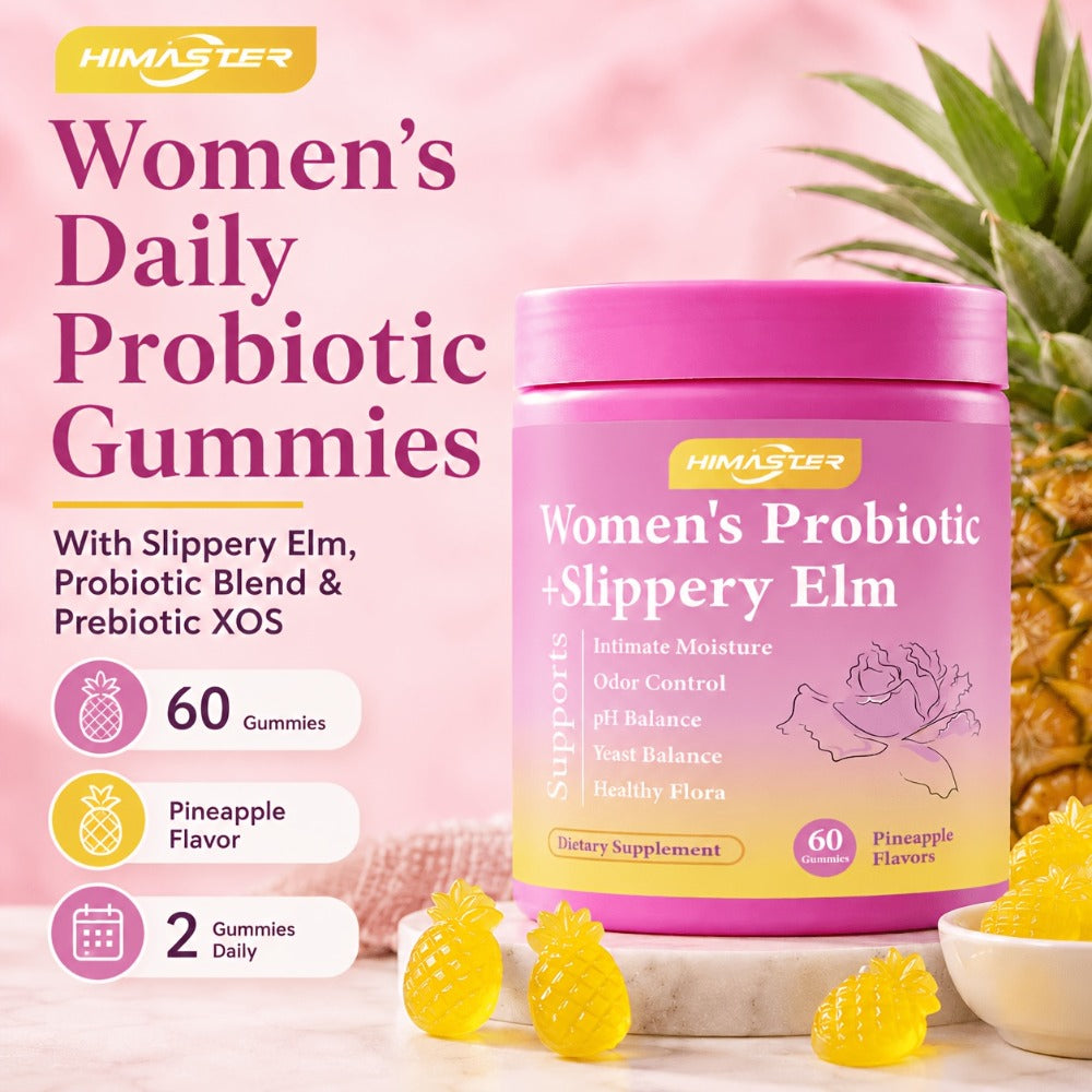 Women's Probiotic Gummies 60-Count for Vaginal Health pH Balance Feminine Wellness Gut Health & Immune Support