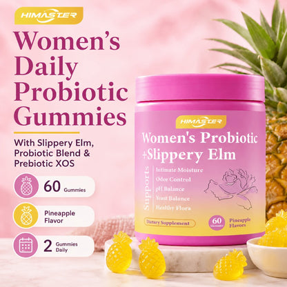 Women's Probiotic Gummies 60-Count for Vaginal Health pH Balance Feminine Wellness Gut Health & Immune Support
