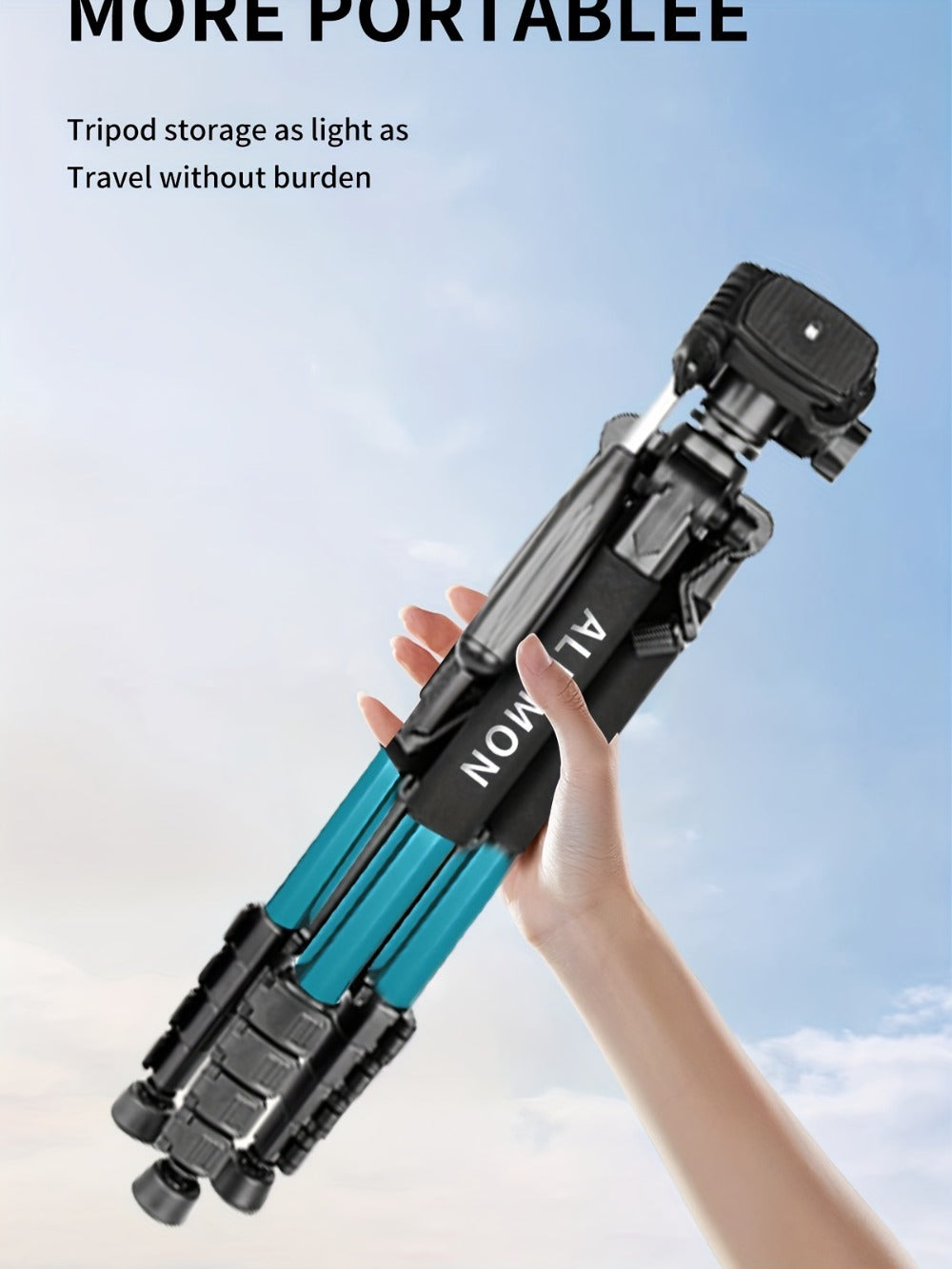 Camera Tripod 74 Inch Aluminum Alloy with Dual Quick Release Plate, Phone Clip & Carrying Bag, Professional Stand for DSLR