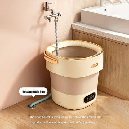 Portable Washing Machine Foldable Mini Washer Large for Underwear Socks Baby Clothes Apartment Dorm Travel Camping