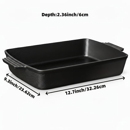 Cast Iron Cookware Set for Kitchen Camping BBQ – Non-Stick Skillet Dutch Pot Frying Pan Baking Tray Griddle Options