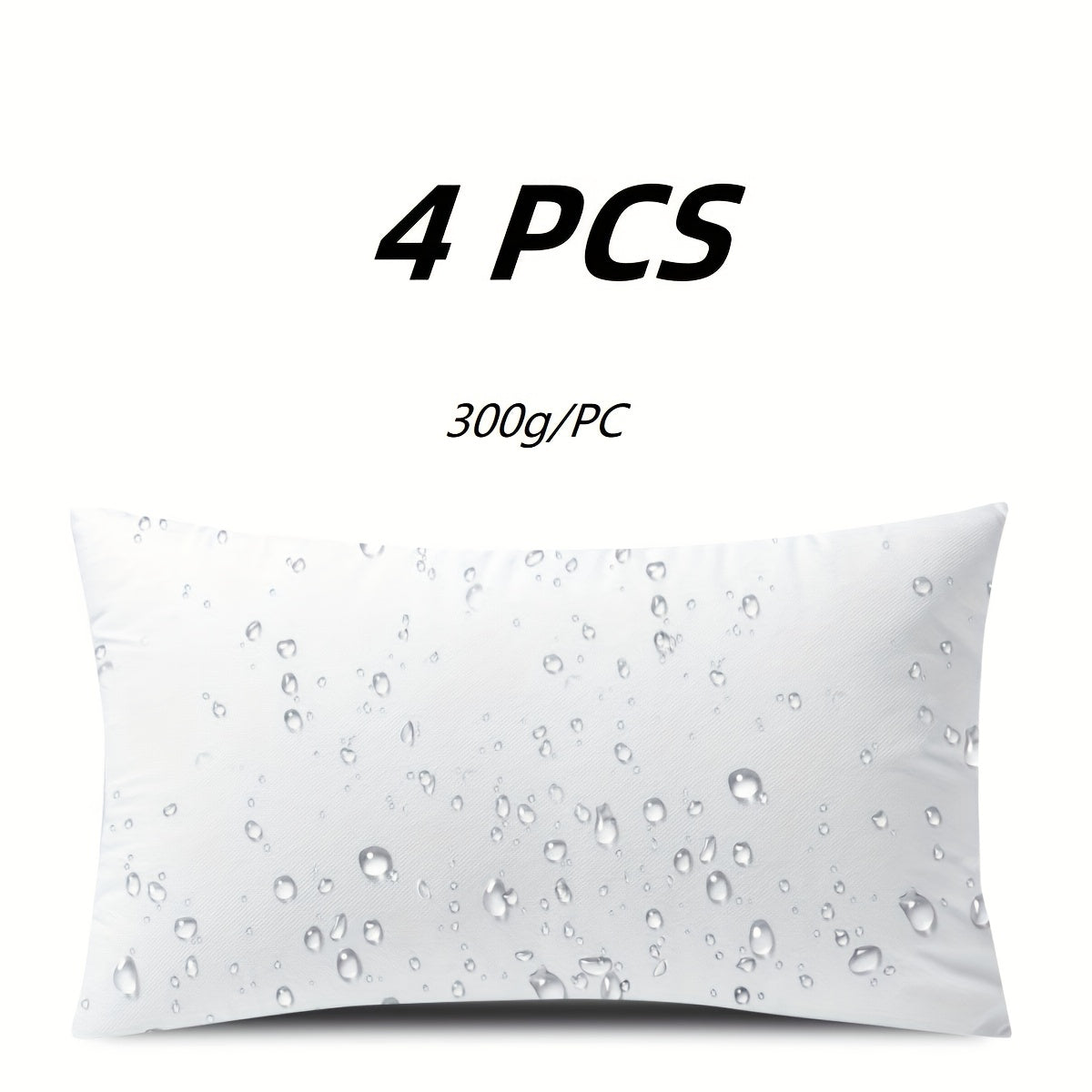 Pillow Inserts Square Indoor Outdoor Decorative Cushion Filling – Woven Fabric 200g+ Stuffing for Throw Pillows Couch Sofa Patio, White