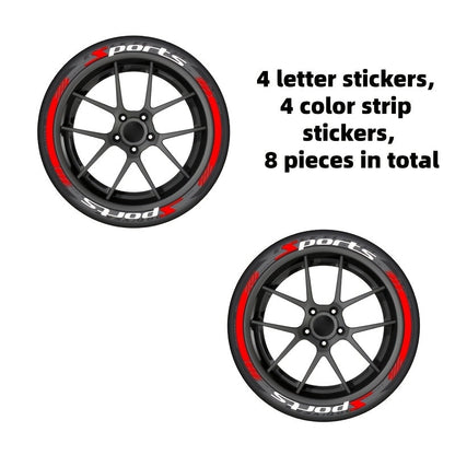 Tire Letter Stickers – Sport Racing PVC Tire Decals for Car & Motorcycle, Self-Adhesive Raised Letter Stickers
