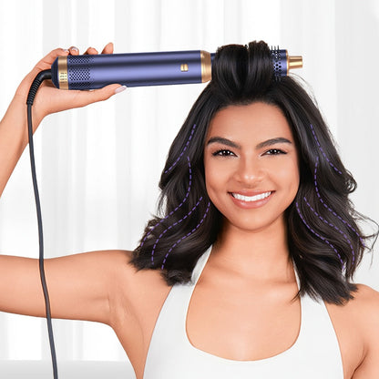 5-in-1 Hot Air Brush Hair Styling Tool with Three Temperature Settings and Five Attachments