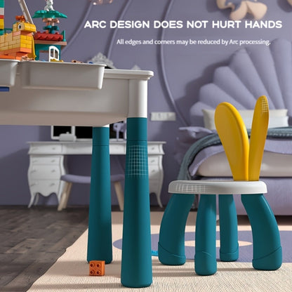Kids Building Block Table & Chair Set with Storage Boxes with the Listed Color, Size or Set Options for Everyday Use