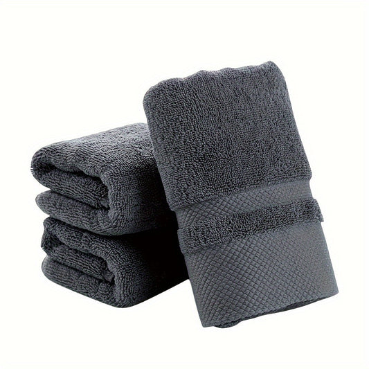 100% Cotton Bath Towel 500GSM Ultra Absorbent Soft Quick Dry Thick Hand Towel for Bathroom Gym Machine Washable Khaki Purple Blue Gray Green
