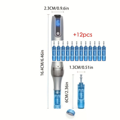 Microneedle Pen Wireless Electric Derma Pen M8S for Bath Time, Home Spa and Personal Care, with Listed Configuration