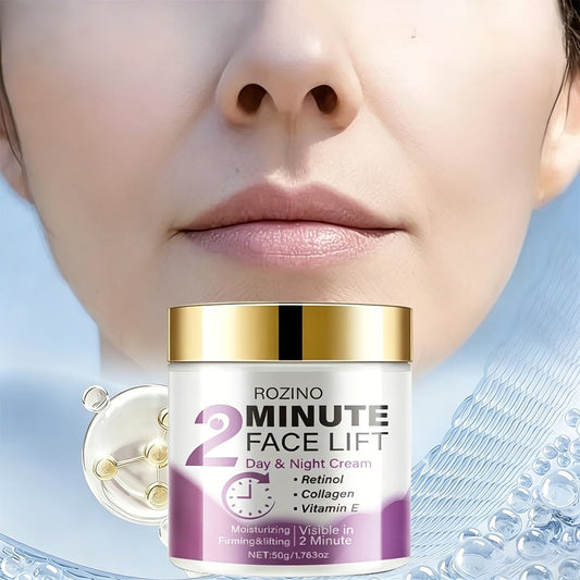 Face Lift Cream with Retinol Collagen Hyaluronic Acid Turmeric Vitamin C E Protein Day Night All Skin Types Alcohol Free 50g