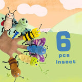 6 pcs Insect Finger Puppet Set