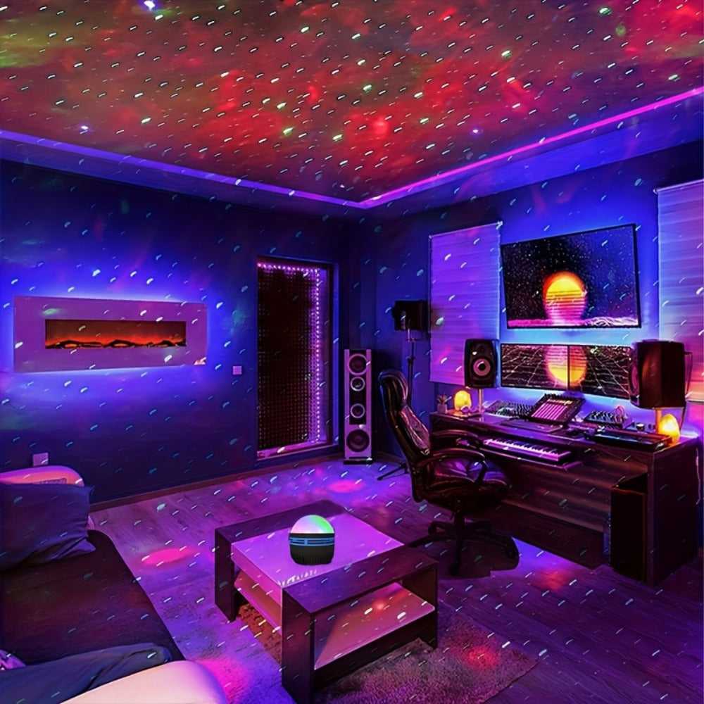 Aurora Borealis Star Projector with Remote, 7 Lighting Effects Galaxy LED Night Light for Bedroom