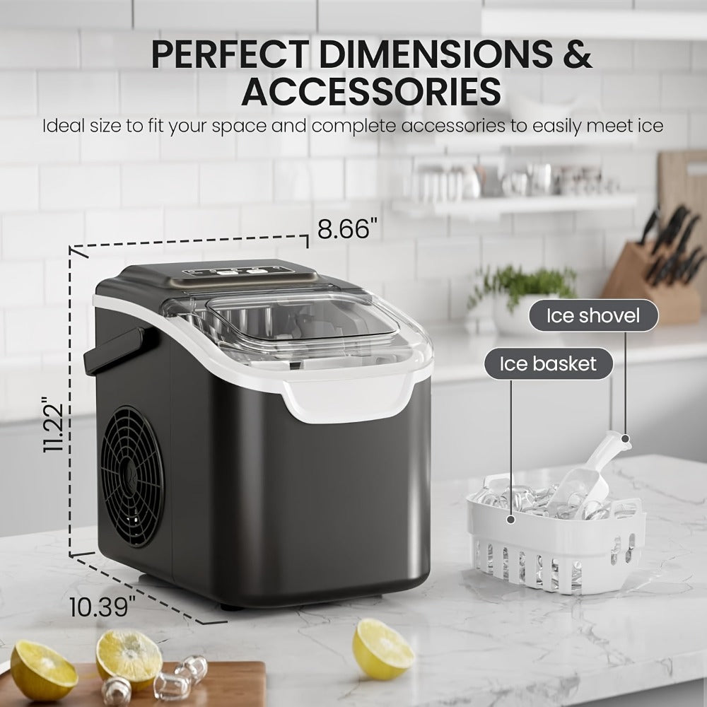 Nugget Ice Maker Countertop Pebble Ice Machine Per Day, Sonic Ice Bullet Ice Cube Options for Home Cooking, Dining and Outdoor Meals