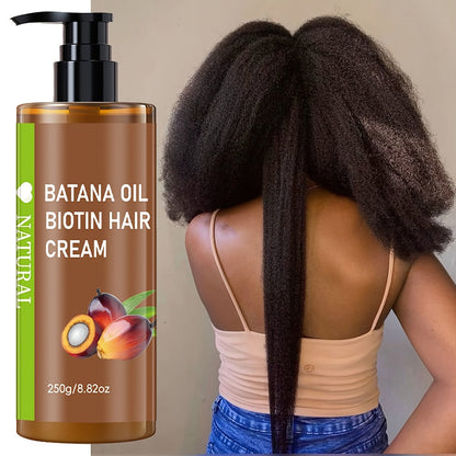 Batana Oil for Hair Growth 250g, Unrefined Cold-Pressed Honduran Batana Oil, Dry Damaged Hair, Enhances Shine