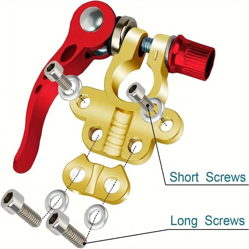 Car Battery Terminal Connectors Kit – 4-Way Quick Release Disconnect Clamps, Positive & Negative SAE/JIS Type A Posts for Car, Truck