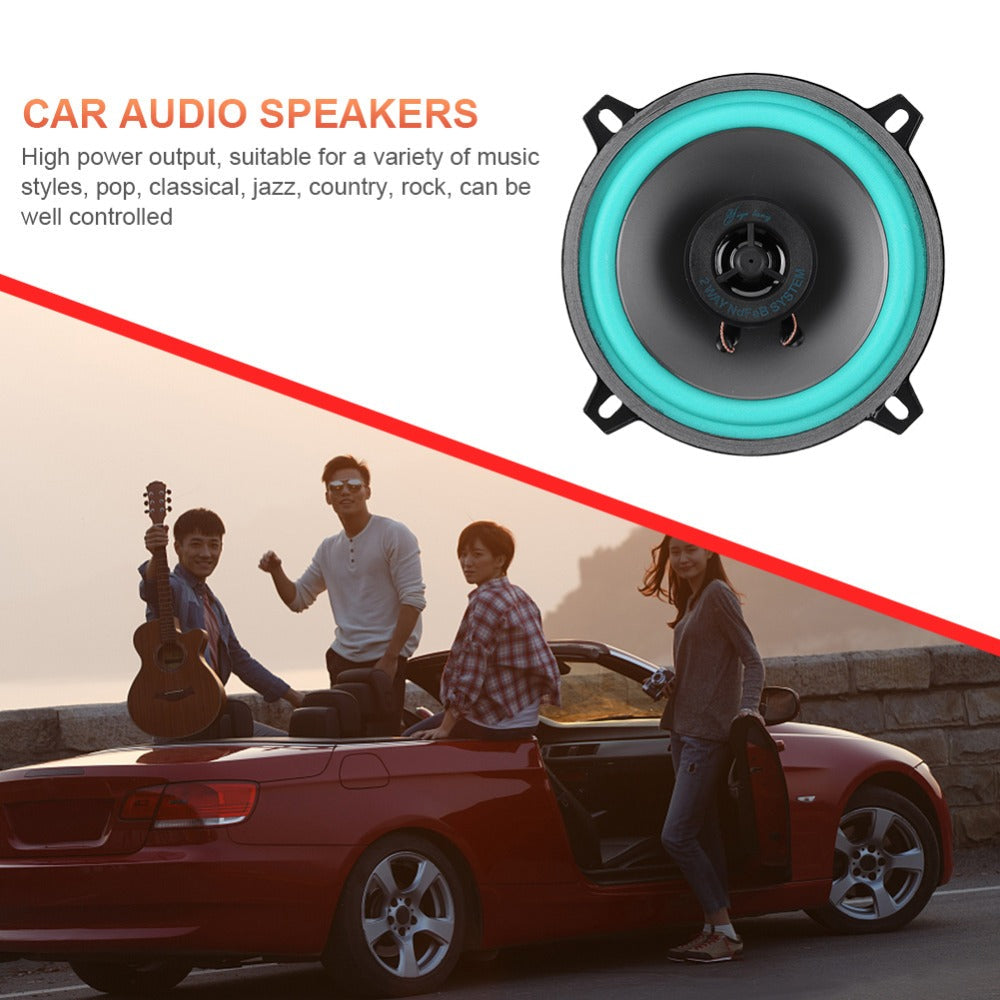 6.5 Inch Car Speakers 160W HiFi Coaxial Full Range – Universal Automotive Audio Stereo Speaker, Single or Pair