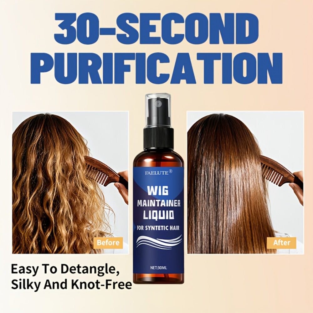 Synthetic Wig Detangling Spray Anti-Frizz Shine Conditioning Mist for Home, Travel and Salon Hair Styling