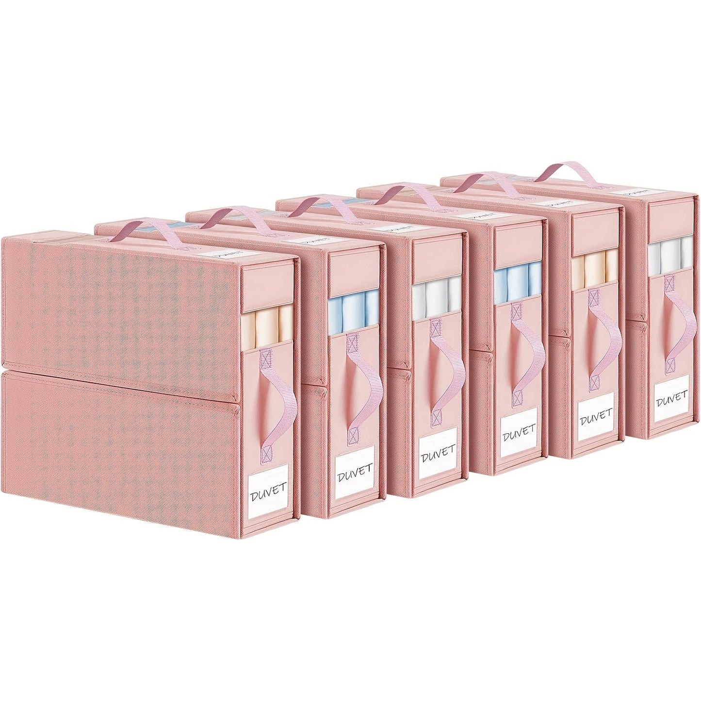 Sheet Organizers and Storage Foldable Closet Organizer Boxes for Bedding, Blankets & Clothes – Bedroom Wardrobe Under Bed Storage