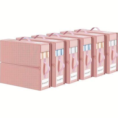 Sheet Organizers and Storage Foldable Closet Organizer Boxes for Bedding, Blankets & Clothes – Bedroom Wardrobe Under Bed Storage