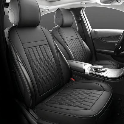 Car Seat Covers Front Pair with Full-Surround High-Back Design and Fifteen Color or Pattern Options