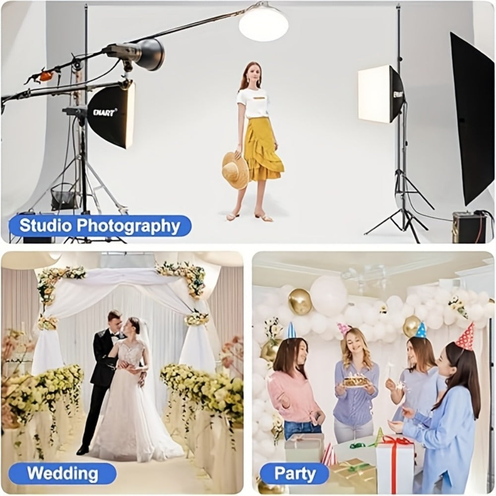 Balloon Projector Backdrop Stand 10x7Ft Adjustable with Carrying Bag, Background Support System for Photography, Events, Weddings