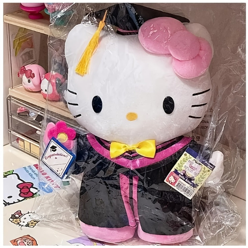 Hello Kitty Graduation Cap and Gown Set, Officially Licensed Sanrio Doctoral Cap & Bachelor Gown