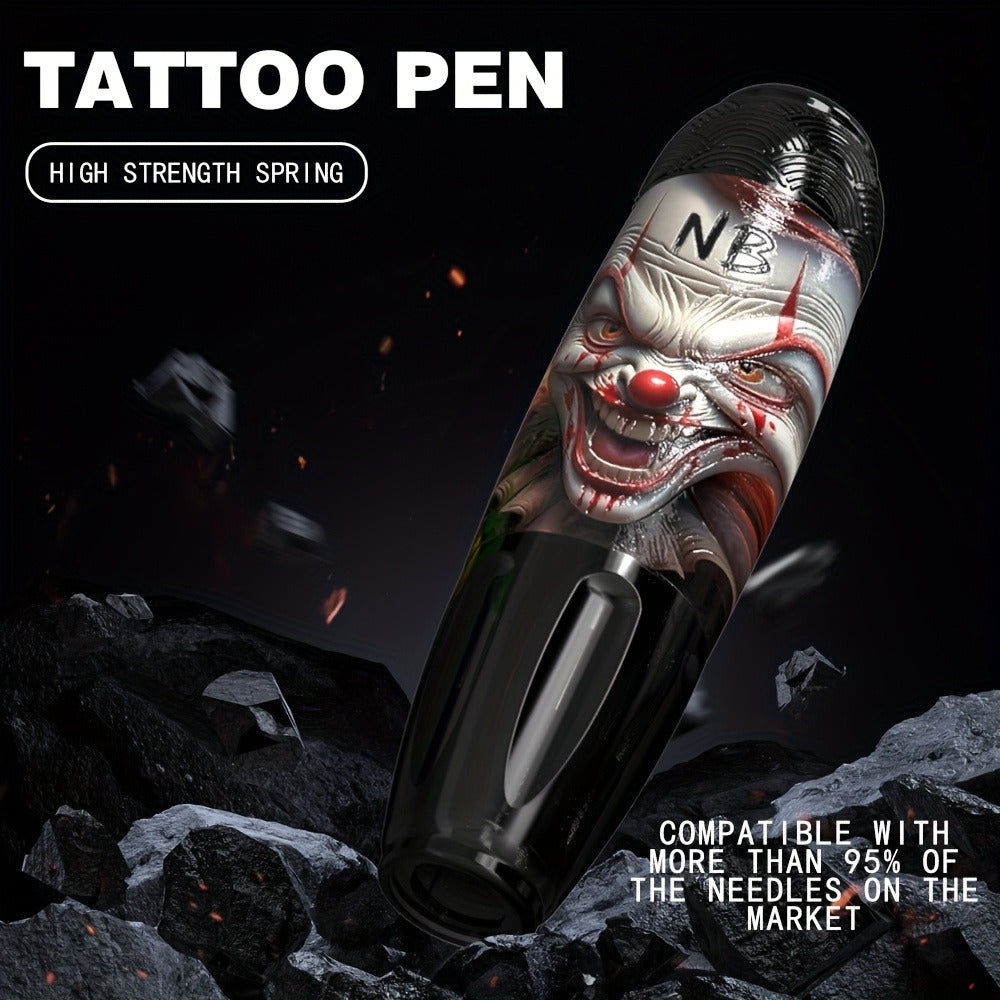 INKSOUL TM-81 Wireless Tattoo Kit Rotary Tattoo Pen with LCD Screen 1100mAh Battery for Temporary Body Art, Festivals and Costumes