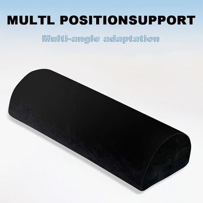 Memory Foam Lumbar Support Pillow Slow Rebound Half-Roll Multifunctional Leg Neck Back for Entryways, Bedrooms and Living Spaces