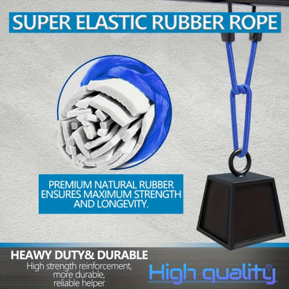 Bungee Cord Set 32 Pack Heavy Duty – Elastic Tie Down Cords in 10 18 24 40 Inch Lengths, 4 Sunshade Clips & 6 Ball Bungees