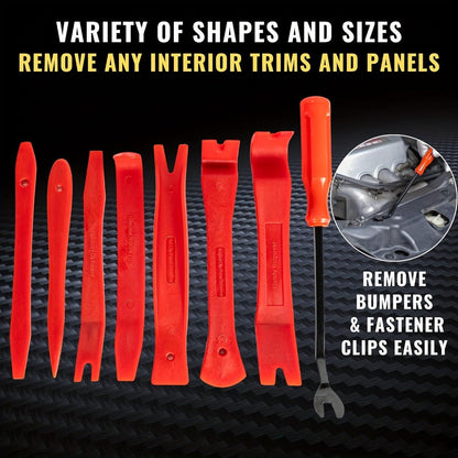 Car Trim Removal Tool Kit – Scratch-Free Plastic Pry Tool Set for Door Panels, Dashboards, Clips, Moldings & Interior Trim