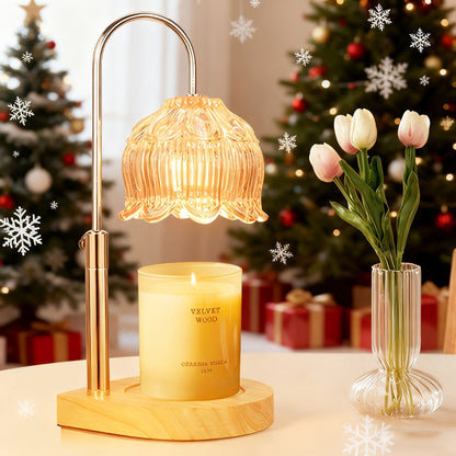 Candle Warmer Lamp Adjustable Height Dimmable Flameless Scented Wax Melt Vintage Iron for Everyday Face, Beard and Body Grooming