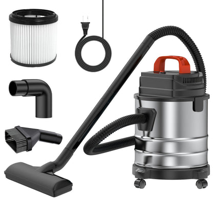 Wet Dry Vacuum Cleaner High-Power Bucket Type 5.28 to 6.6 Gallon Super Suction for Car and Home Dual-Use Cartridge Filter 40dB Quiet Motor