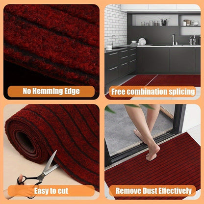 Runner Carpet with Rubber Backing - 1800G/sqm Indoor Outdoor Rug, Hallway, Entryway, Laundry Room & Balcony Runner Mat